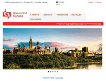 Tablet Screenshot of imminvestcanada.com